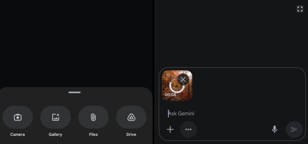 股粮网 谷歌 Gemini 客户端新增视频上传分析功能，支持 iOS / 安卓